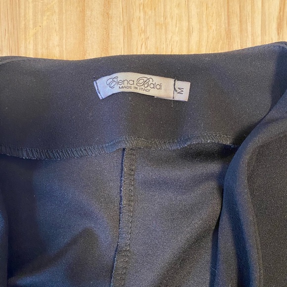 Elena Baldi draped stretch black blazer. Size medium. - Picture 2 of 2